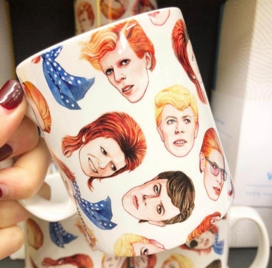 David Bowie - custom print on mug