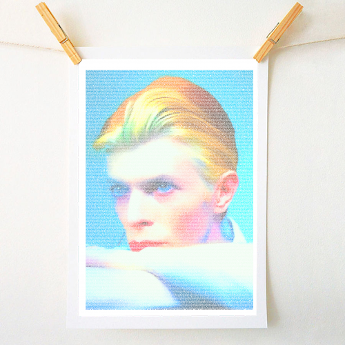 The man who fell to Earth - cool art prints created by Roboticewe for ART WOW