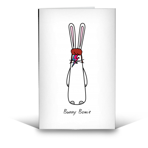 Bunny Bowie - creative birthday card designed by Hoppy Bunnies for ART WOW