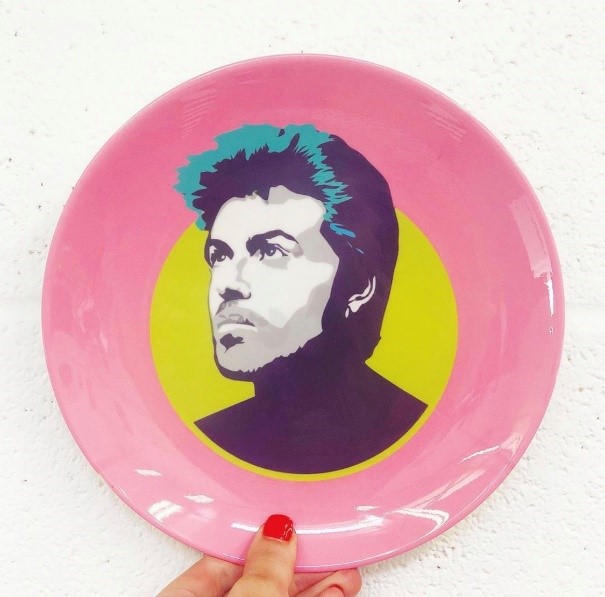 George Michael - dinner plates for sale