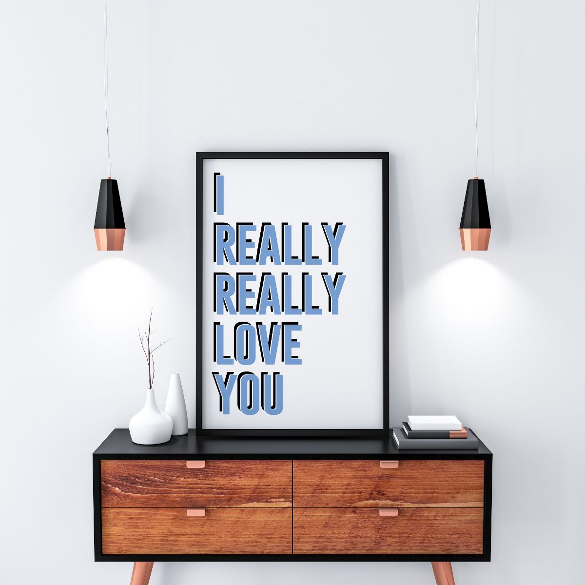 Rachel Waite designer artwork on ArtWOW: I Really Really Love You - custom prints UK