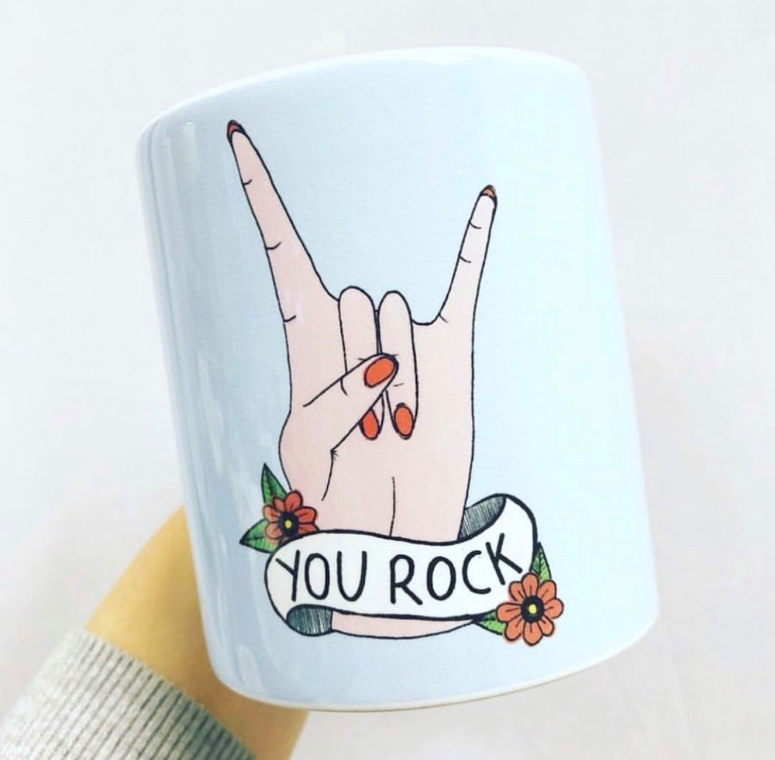 Customized mug You Rock by Yazmin Brooks