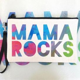 Choose personalized makeup bags with inspirational texts as a gift for Mother's day