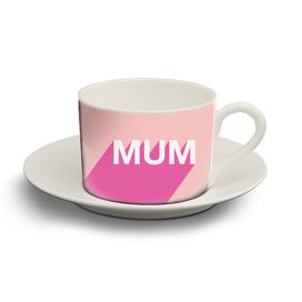 Personalised tea cup and saucer - a geat idea for Mother's day gift