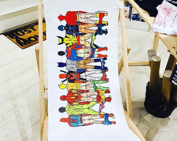 Unique canvas deck chair