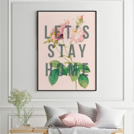Original art print: Let's stay home