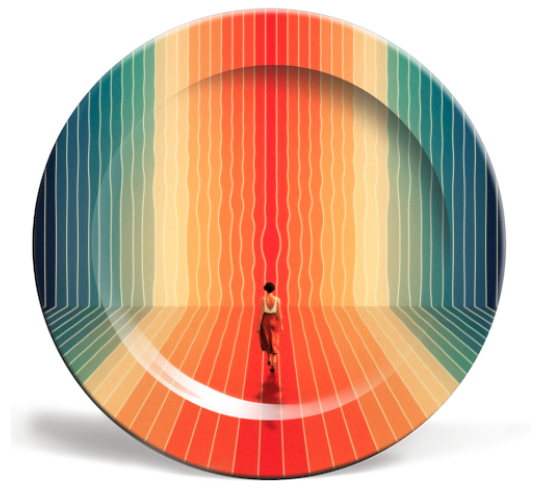 70s Summer Vibes by Taudalpoi - Buy unusual ceramic plates on Artwow.co