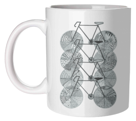 Bicycles – printed mugs from UK by Gentangle Designs - Buy personalised mug on Artwow.co