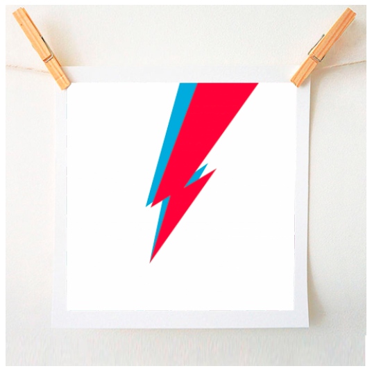 Bowie Bolt by Alexander Jackson - Modern art prints from UK