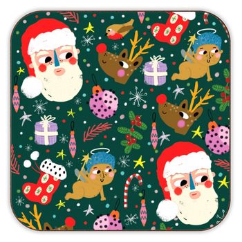 Christmas Joy - Buy personalised glass coasters on Artwow.co