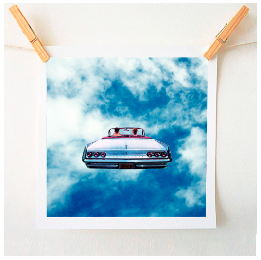 Cloud Drive by Taudalpoi - quirky prints from UK