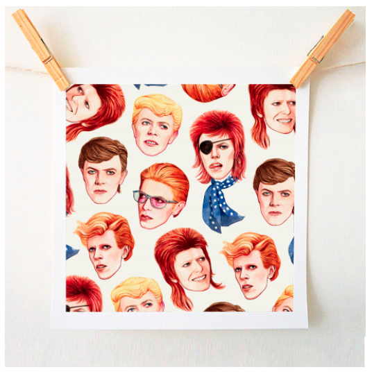 Fabulous Bowie by Helen Green - quirky prints from UK