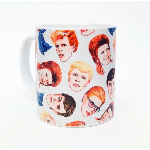 Fabulous Bowie - personalised coffee mug by Helen Green