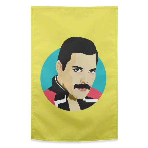 Freddie Mercury - custom tea towels designed by Sabi Koz for ART WOW