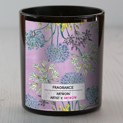 Lilac wildflowers - designer scented candle designed by Ann-Marie Vaux for ART WOW