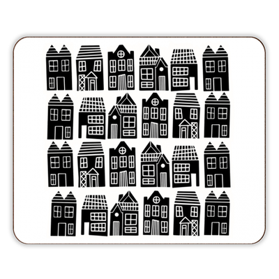 Little houses - dining table placemats created by Artwow artist Stonefoxes