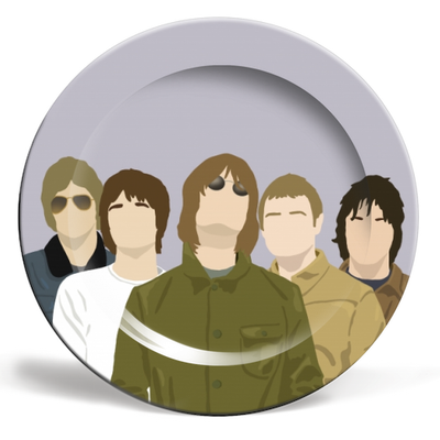 Oasis - personalised dinner plates created by Artwow artist Cheryl Boland
