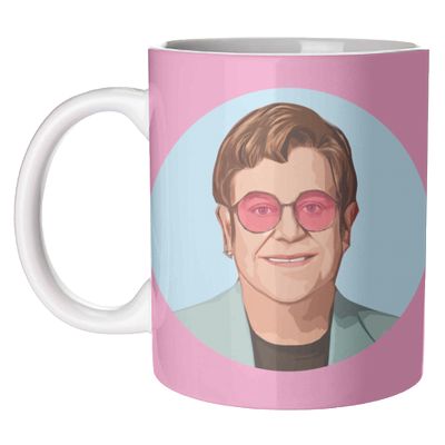 Elton John - custom photo mug created by ART WOW designer