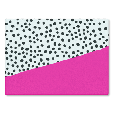 PINK DALMATIAN ABSTRACT PRINT - pink chopping board created by Artwow artist