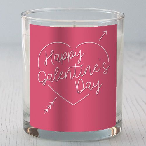 Galentines Day scented candle by Art Wow artist Kimberley Ambrose