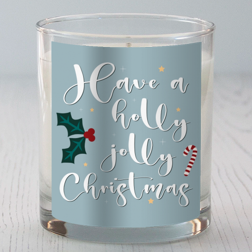 Holly Jolly candle on Art WOW