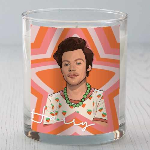 Harry Styles scented candle by Art Wow designer Kimberley Ambrose