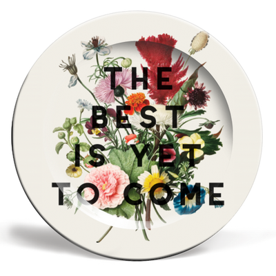 The best is yet to come - ceramic dinner plates - buy on Art Wow, wholesale