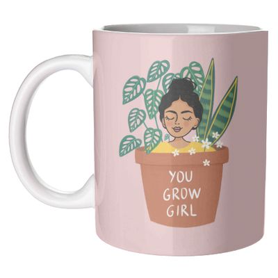 You grow girl - wholesale nice coffee mugs - buy on Art WOW