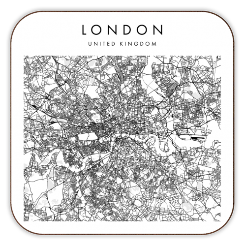 London street map coaster by Art Wow