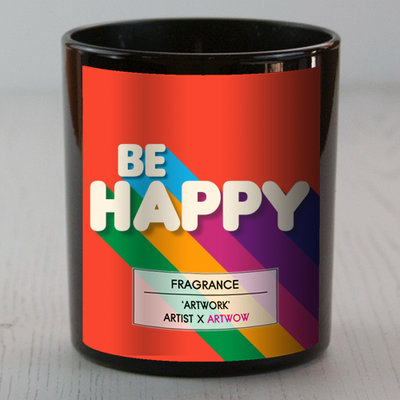 Be happy - scented beeswax candles from UK, buy on Art WOW