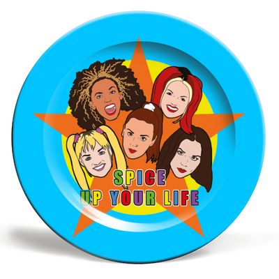 Spice up your life - blue dinner plates - buy on Artwow