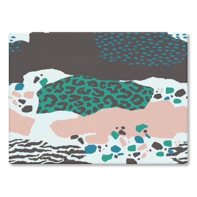 ABSTRACT ANIMAL PRINT PATTERN - Buy unusual glass chopping boards on Art Wow