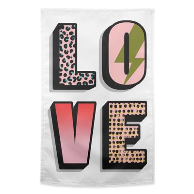 LOVE - tea towel printing no minimum order - buy on Art Wow, wholesale