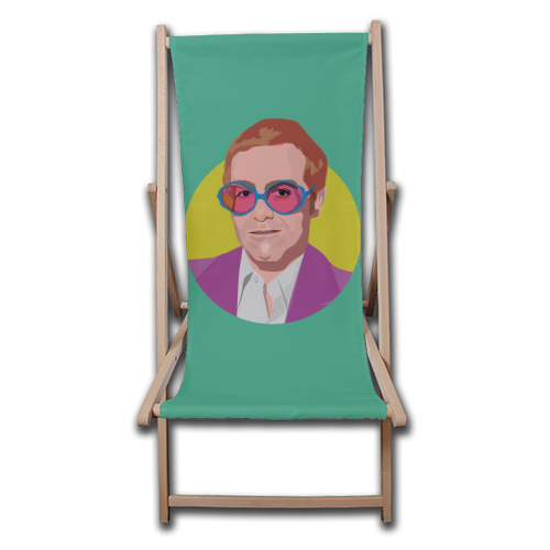Elton John - personalised canvas deck chairs - buy on Art WOW