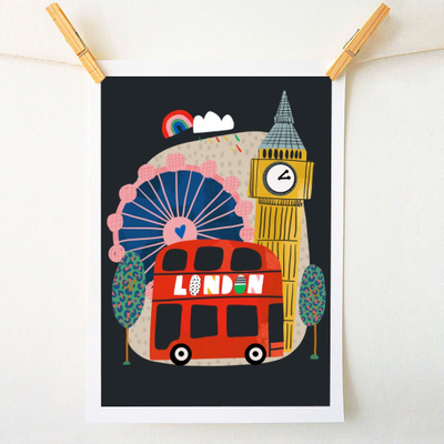 Creative printing on Art WOW: London Love