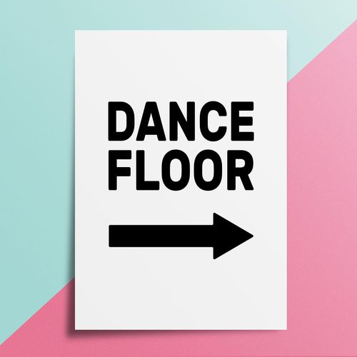 Dance floor print by Art Wow