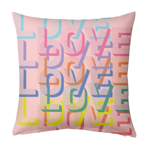 Love - printed cushion by Art Wow