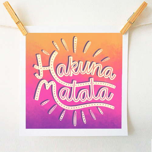 Hakuna matata - A1 prints by Artwow