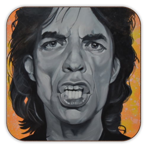 Mick Jagger coaster by Art Wow