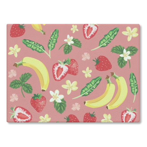 Pink banana split - chopping board wholesale