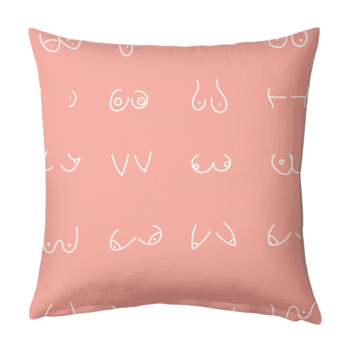Pink boobs - designer cushions by Art Wow