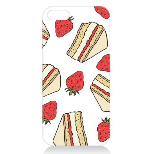 Strawberries and cake - phone case on Art WOW
